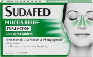 Sudafed Mucus Relief Tablets 16's from Harrisons Direct