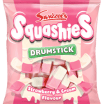 Swizzels Drumstick Squashies Strawberry & Cream Flavour 120g bags from Harrisons Direct