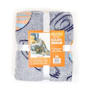 Glow In The Dark Blanket Space Pattern from Harrisons Direct