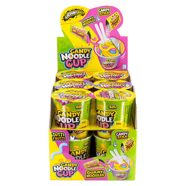 Johny Bee Candy Noodle Cups 55g from Harrisons Direct