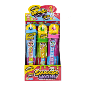 Johny Bee Squeeze Worms Liquid Candy 23g from Harrisons Direct