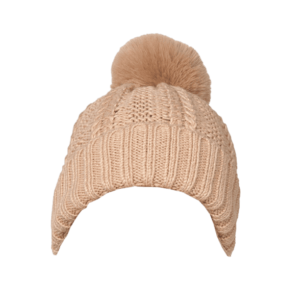 Ladies Chunky Cable Hat With Pom Pom from Harrisons Direct