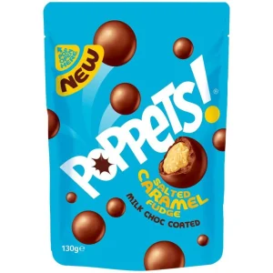 Poppets Salted Caramel Bag 130g from Harrisons Direct