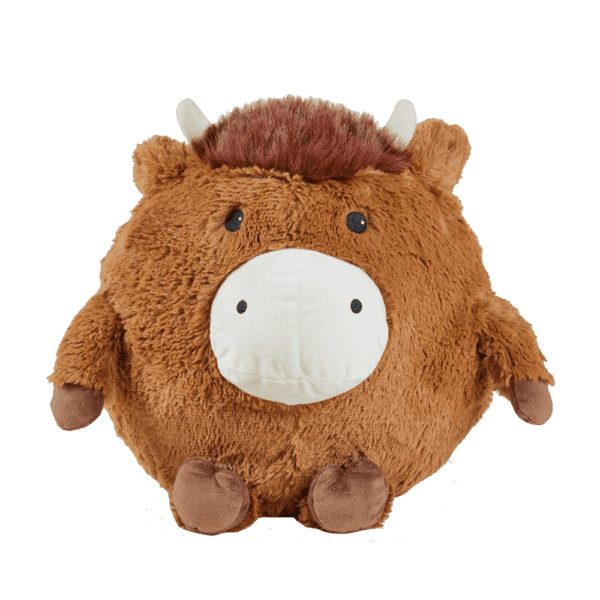 Warmies Supersized Cushies Highland Cow from Harrisons Direct