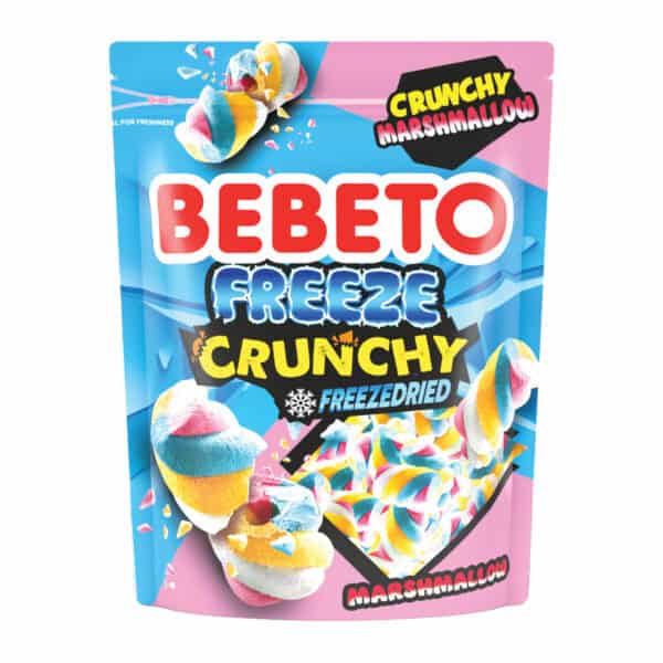 Bebeto Freeze Crunchy Mallow Twists 35g from Harrisons Direct