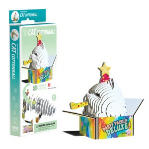 EUGY Cat Cottonball 3D Craft Kit from Harrisons Direct