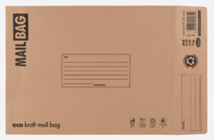 Eco Kraft Mail Bags Medium 240 x 320 x 60mm from Harrisons Direct