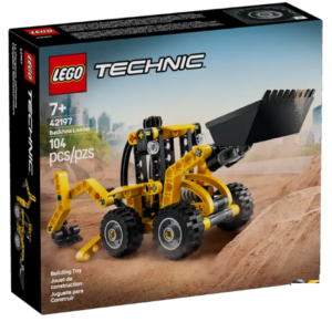 LEGO Technic 42197 Backhoe Loader set from Harrisons Direct