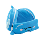 Relaxeazzz Adoramals Blu the Dolphin Plush Travel Pillow & Eye Mask from Harrisons Direct