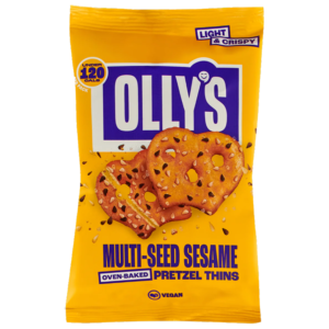 Olly's Multiseed Sesame Pretzel Thins 140g from Harrisons Direct