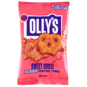 Olly's Sweet Chilli Pretzel Thins 140g from Harrisons Direct