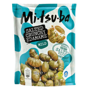 Mitsuba Salted Crunchy Edamame 150g from Harrisons Direct