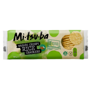 Mitsuba Wasabi Crispy Rice Crackers 100g from Harrisons Direct