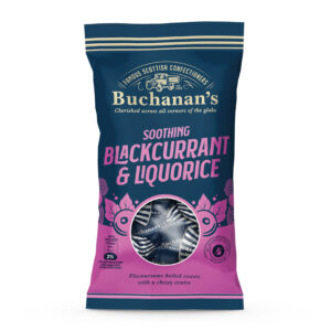 Buchanan's Blackcurrant Liquorice 140g from Harrisons Direct