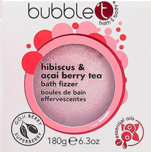 Bubble T Bath Bomb Hibiscus & Acai Berry 180g from Harrisons Direct