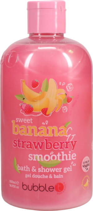 Bubble T Body Wash Banana & Strawberry 500ml from Harrisons Direct