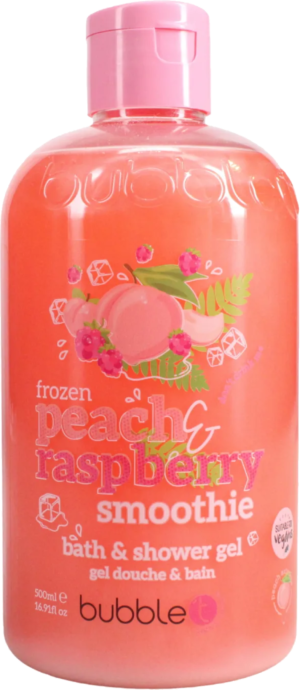 Bubble T Body Wash Peach & Raspberry 500ml from Harrisons Direct