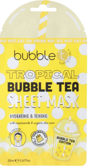 Bubble T Face Sheet Mask in Tropical 20ml from Harrisons Direct