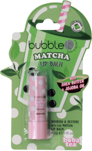 Bubble T Lip Balm Matcha 4.5g from Harrisons Direct