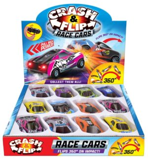 Crash & Flip Race Cars CDU from Harrisons Direct