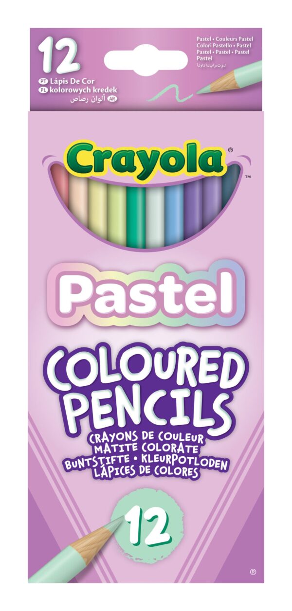 Crayola Pastel Coloured Pencils 12's Hang Pack from Harrisons Direct