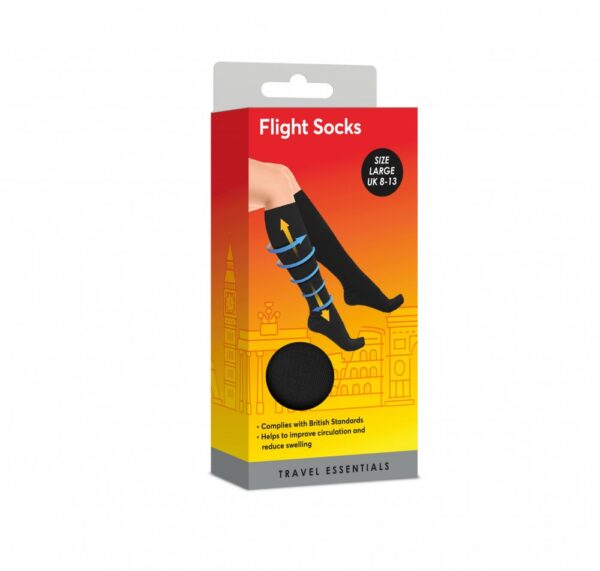 Safe & Sound Travel Flight Socks Size L from Harrisons Direct