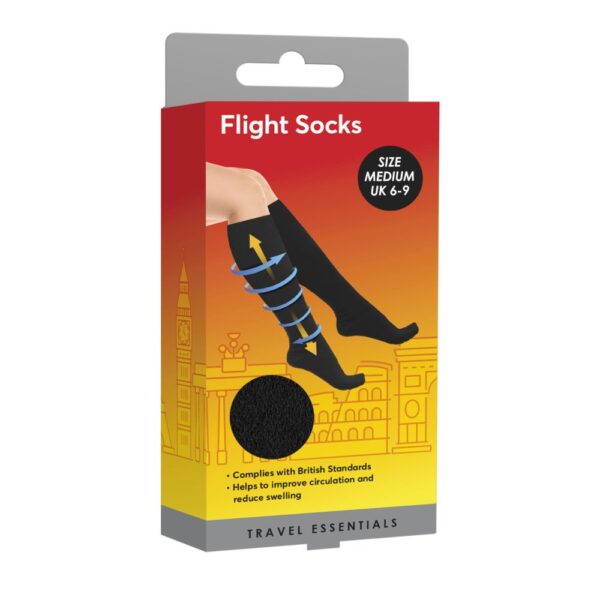 Safe & Sound Travel Flight Socks Size M from Harrisons Direct