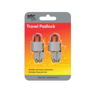 Safe & Sound Travel Plastic Key Padlock from Harrisons Direct