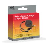 Safe & Sound Travel Retractable Charger 80cm from Harrisons Direct