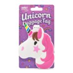 Safe & Sound Travel Unicorn Rubber Luggage Tag from Harrisons Direct