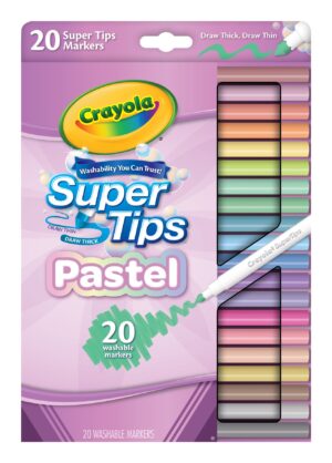 Crayola Pastel Supertips 20's Hang Pack from Harrisons Direct