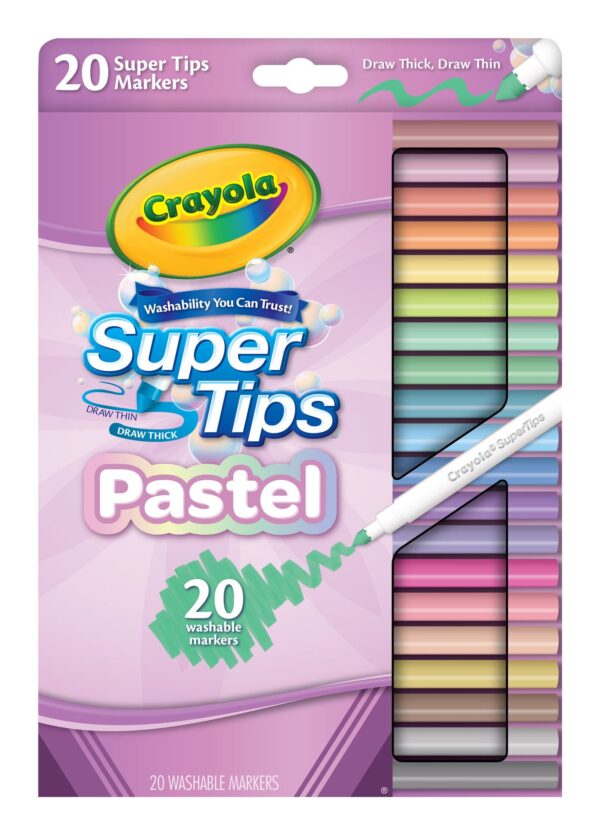 Crayola Pastel Supertips 20's Hang Pack from Harrisons Direct