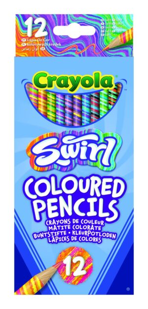 Crayola Swirl Coloured Pencils 12's Hang Pack from Harrisons Direct