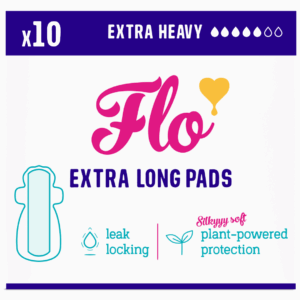 FLO Bamboo Extra Long Pads 10's from Harrisons Direct