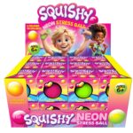 Squishy Neon Stress Ball CDU from Harrisons Direct