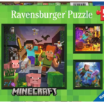 Ravensburger Minecraft Biomes 3 x 49 Piece Jigsaw Puzzle from Harrisons Direct