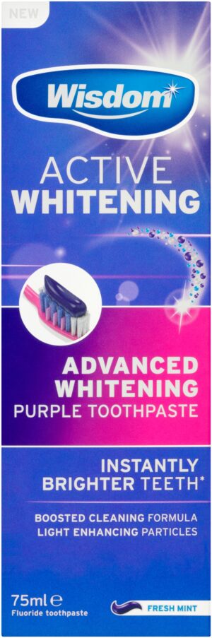 Wisdom Active Whitening Instant Toothpaste 75ml from Harrisons Direct