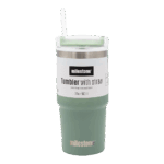 Milestone Tumbler Gradiant Green with Straw 560ml from Harrisons Direct