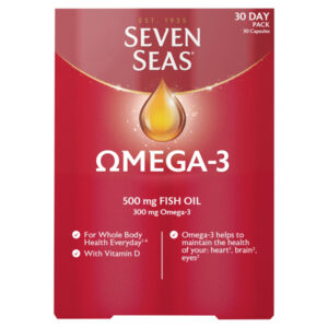 Seven Seas Omega 3 + Vitamin D - 30 Capsules from Harrisons Direct
