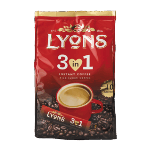 Lyons Instant Coffee 3 in 1 – 10 x 18g from Harrisons Direct