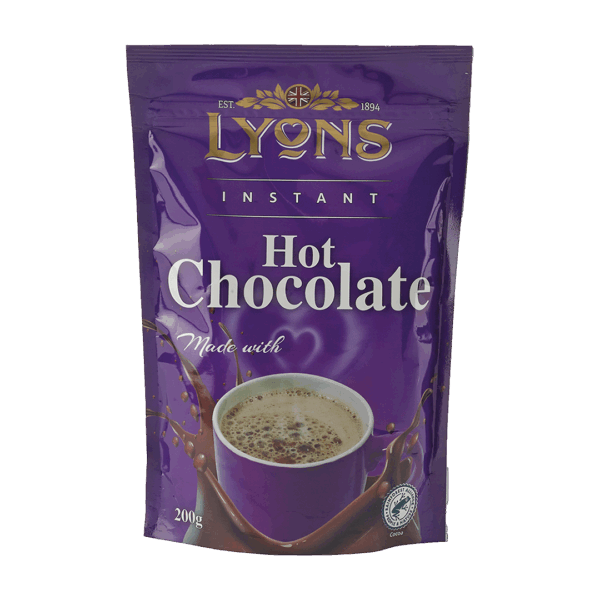 Lyons Instant Hot Chocolate 200g from Harrisons Direct