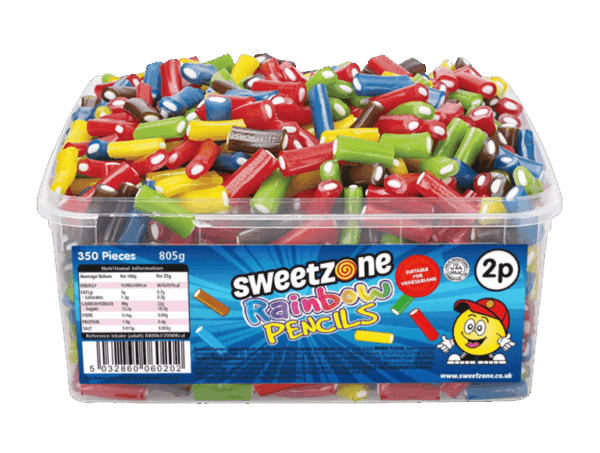Sweetzone Rainbow Pencils PMP 2p from Harrisons Direct
