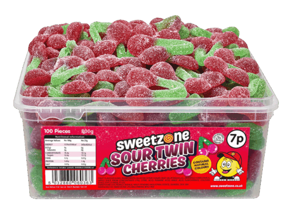 Sweetzone Sour Twin Cherries PMP 7p from Harrisons Direct