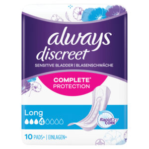 Wholesale Always Discreet Pads Long 10 Pack from Harrisons Direct