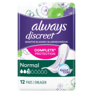 Wholesale Always Discreet Pads Normal 12ct from Harrisons Direct