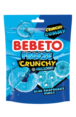 Bebeto Freeze Crunchy Blue Raspberry 35g from Harrisons Direct