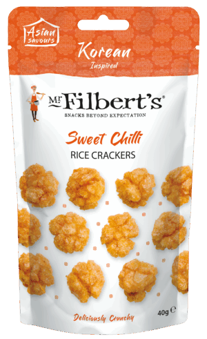 Wholesale Mr Filbert's Chilli Rice Crackers 40g from Harrisons Direct