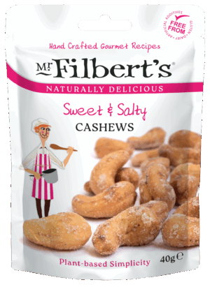 Wholesale Mr Filbert's Sweet and Salty Cashews 40g from Harrisons Direct