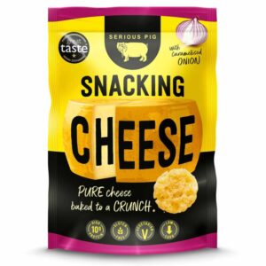 Wholesale Serious Pig - Snacking Cheese 'Caramelised Onion' Oven Baked Italian Cheese 24g from Harrisons Direct