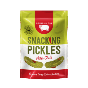 Wholesale Serious Pig - Snacking Pickles with Chilli 40g from Harrisons Direct